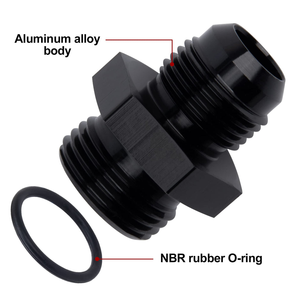 EVIL ENERGY 3AN Flare to AN3 ORB Male O-Ring Fitting Adapter