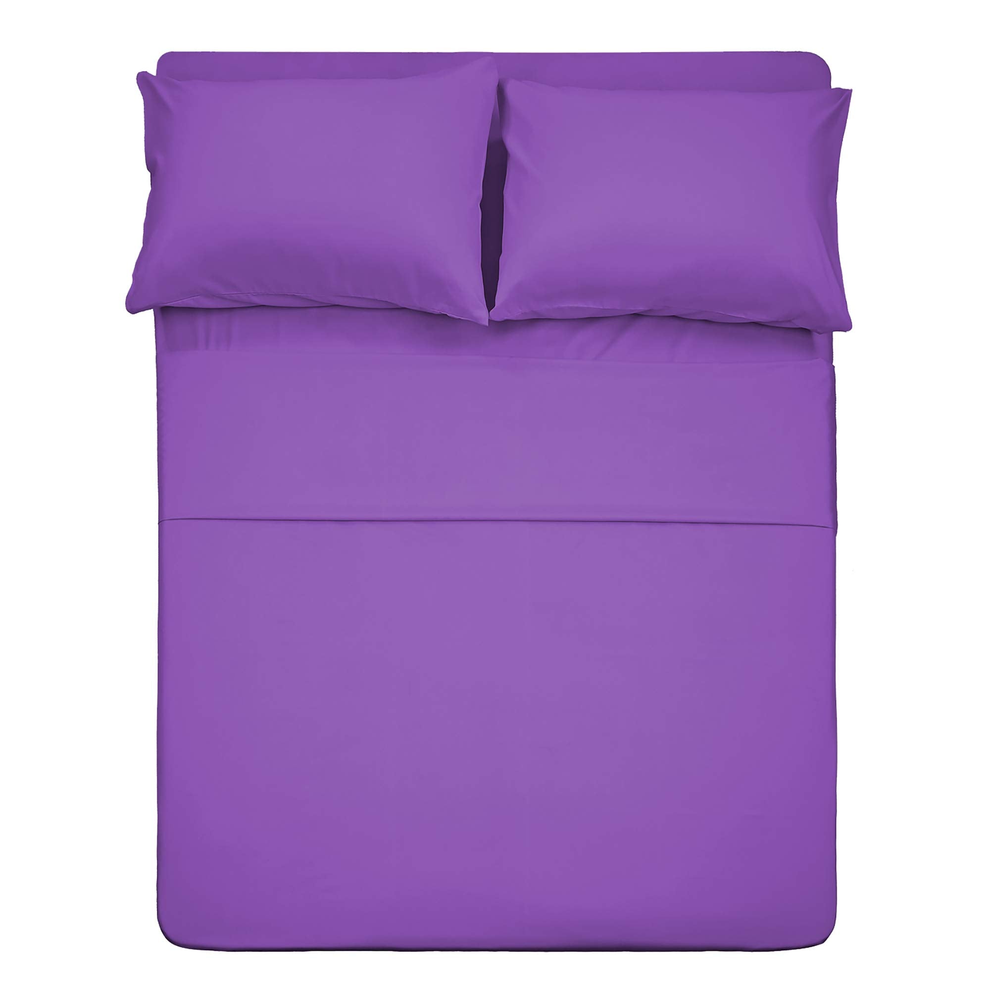 Best Season Bed Sheet Set - 1 Flat Sheet,1 Fitted Sheet and 1 Pillow Cases, Extra Soft Luxury Bedding Set,Deep Pockets,Wrinkle,Fade Resistant - Hypoallergenic- 3 Piece (Twin,Baby Blue)