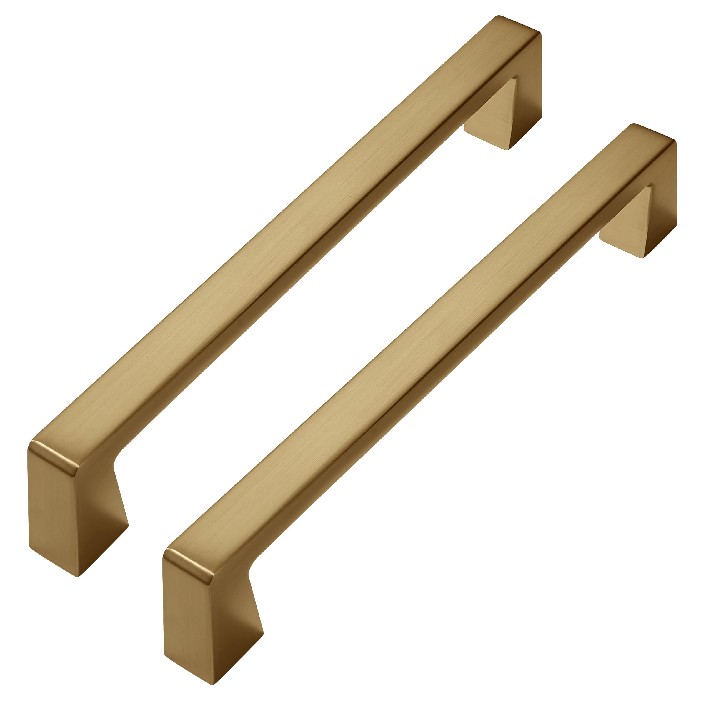 khtumeware 6 Pack 3 Inch(76mm) Kitchen Cabinet Handles Brushed Gold,Brushed Brass Cabinet Pulls Kitchen Cabinet Hardware, Furniture Pulls for Bathroom Cupboard Drawer Handles Dresser Pulls
