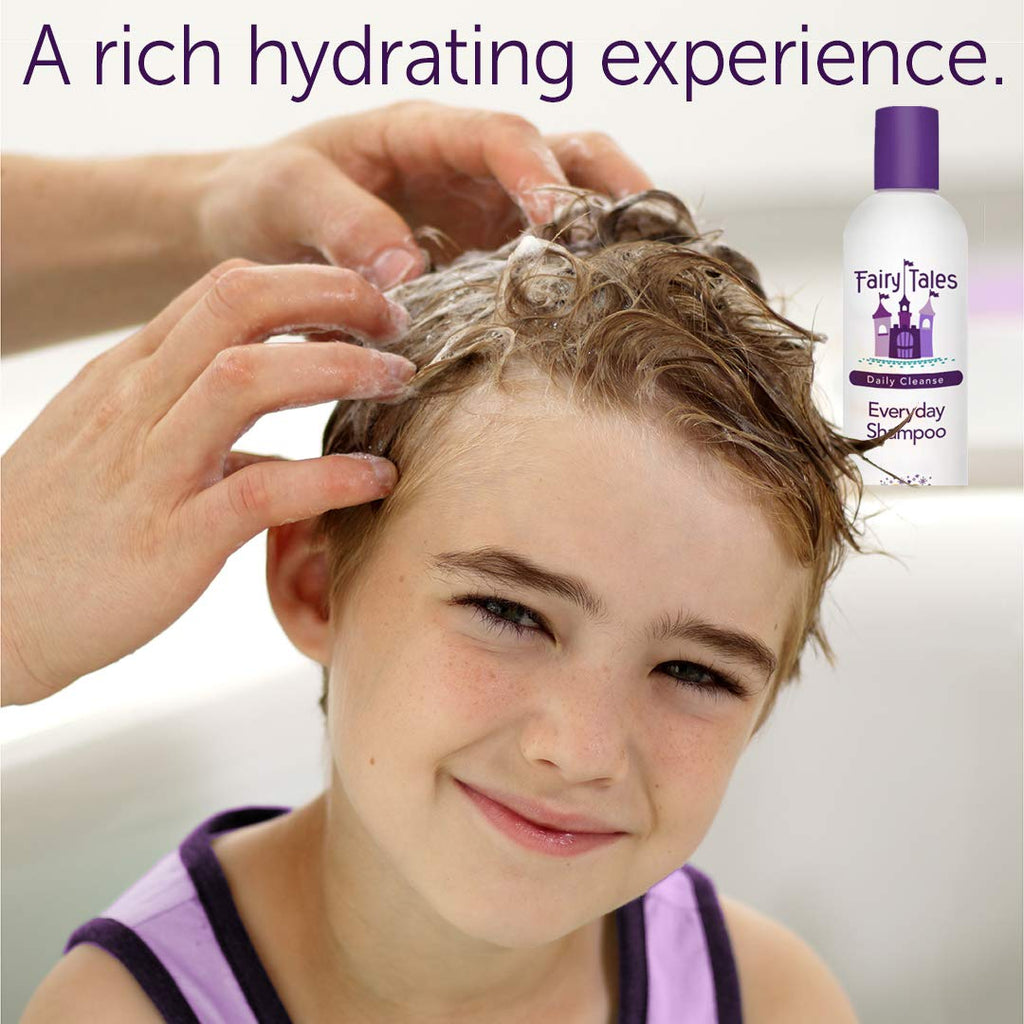 Fairy Tales Daily Cleanse Everyday Kids Shampoo - Gentle Natural Defining Shampoo, Tangle Free, Moisturizing and Hydrating Formula, Clean and Natural Ingredients -Paraben Free - 12 oz.
