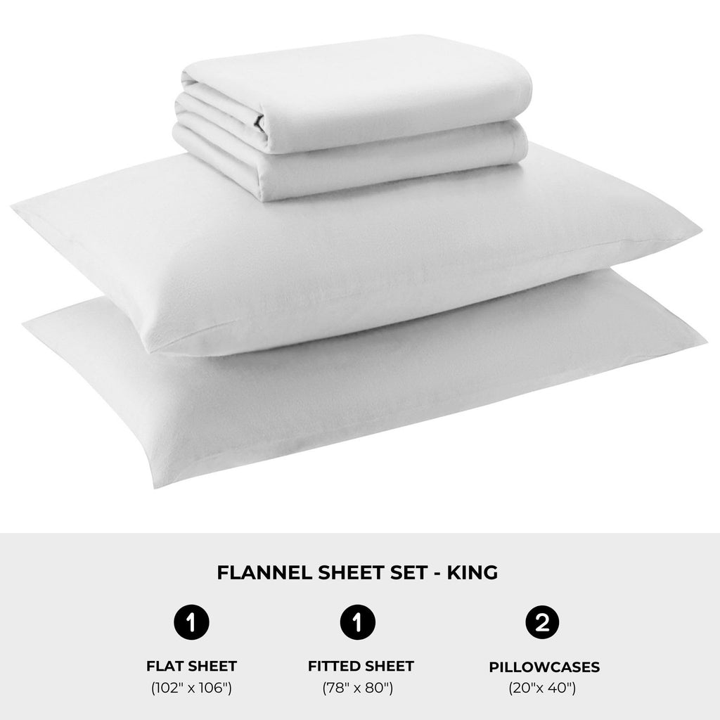 Featherhead 100% Cotton 4PCs Flannel Sheet Set | Double-Brushed for Extra Softness, Warm & Breathable, Extra Deep Pockets fits Up to 17” (Beige, Twin)