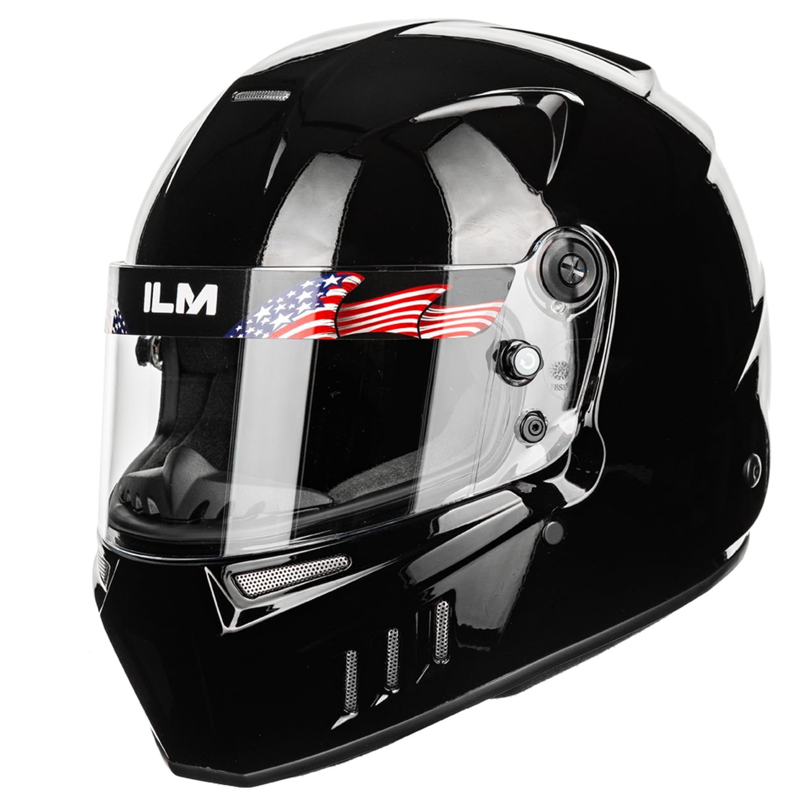 ILM Snell SA2025 Full Face Auto Racing Helmets Lightweight Fiberglass for Adult Men and Women Model 890