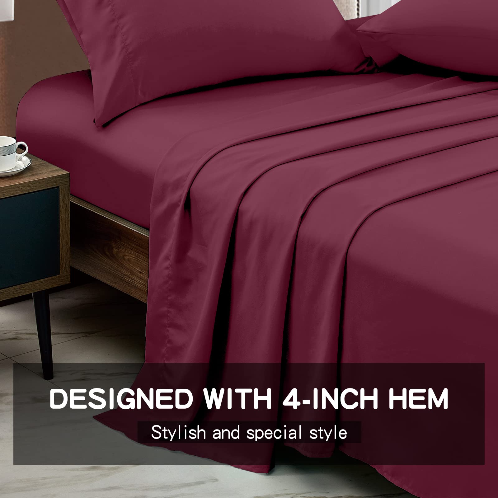 FreshCulture Twin XL Flat Sheet - Hotel Quality Twin XL Flat Sheet Only - Brushed Microfiber Top Sheet - Ultra Soft & Breathable - Wrinkle-Free - Easy Care - Single Flat Sheet (Twin XL, Beige)