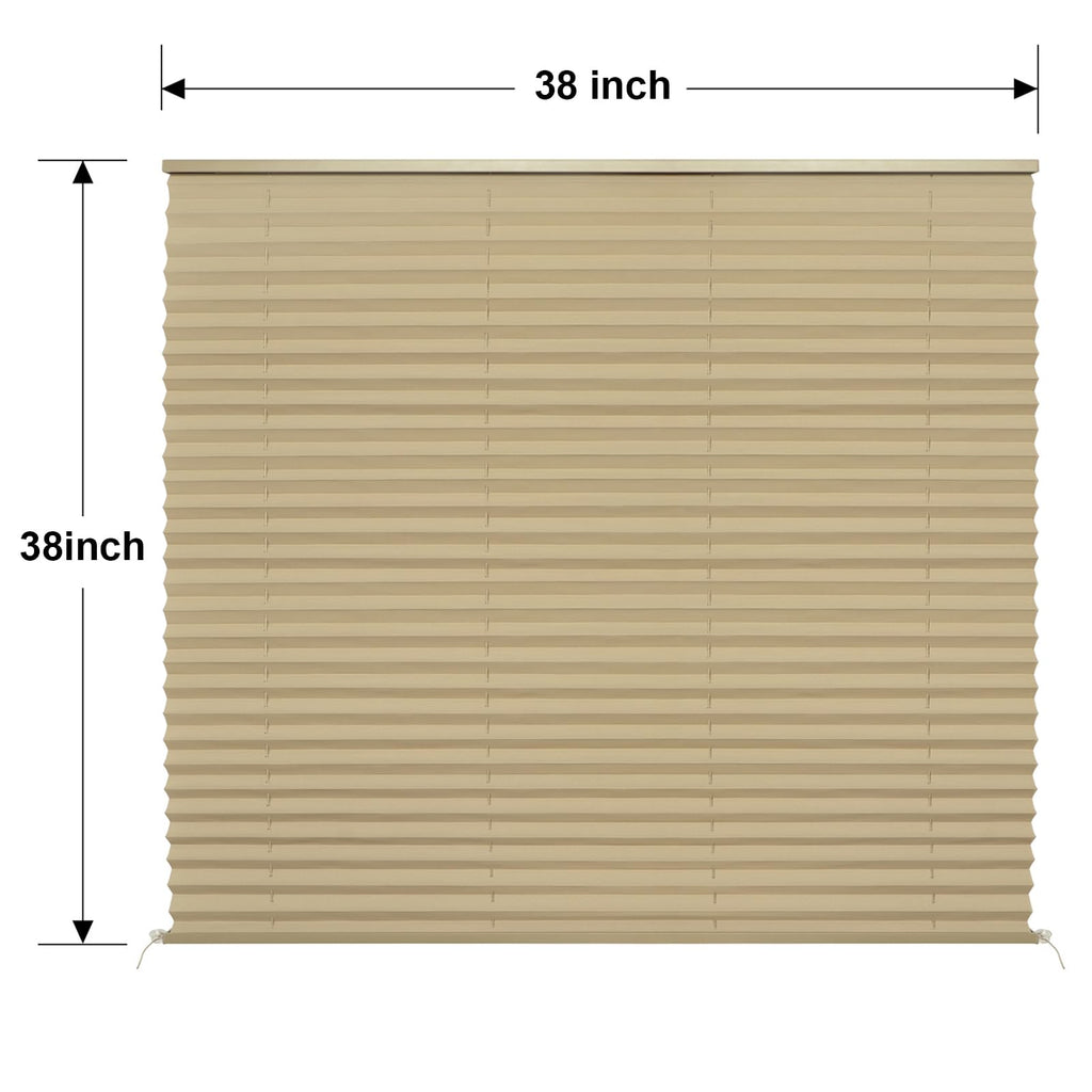 NOVINO RV Blinds Shades for Camper Window,RV Shades Pleated Camper Blinds for Travel Trailer Motor Coach Motorhome Window-14 W x 24" L