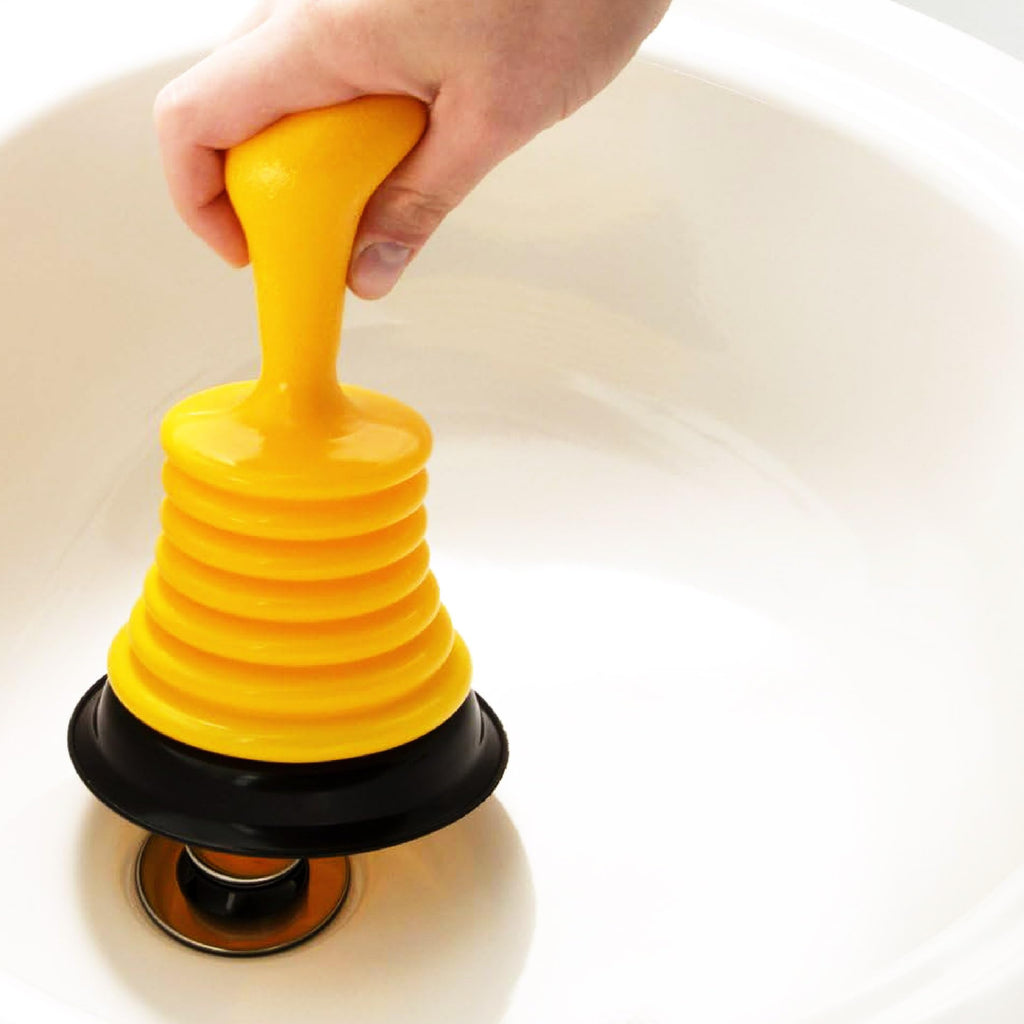 PlumbCraft 14-18-in. Stow-Away Plunger with Adjustable Handle 7503500, Heavy Duty Toilet Plunger for Households, Ergonomic Plunger to Unclog Toilet, Toilet Bowl Plunger with Ergonomic Handle