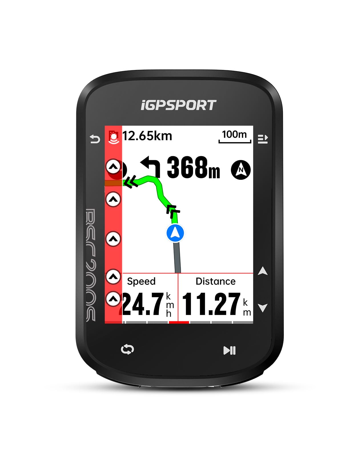 iGPSPORT BSC200S GPS Bike Computer, Wireless Route Navigation 2.4'' Screen Bluetooth ANT+ Cycle Computer IPX7 Waterproof