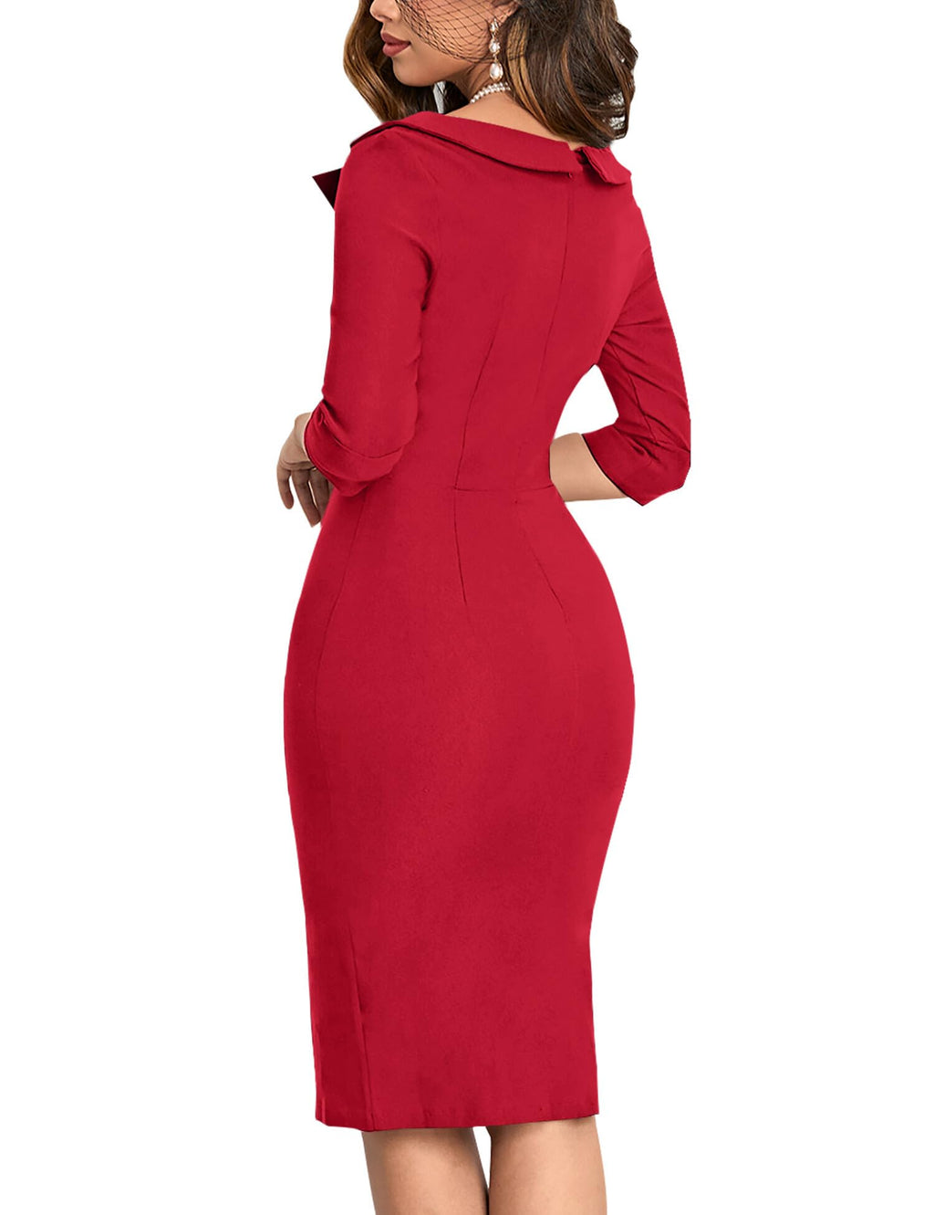 MUXXN Women's Classic Vintage Sweetheart Neckline Cocktail Prom Tea Dress