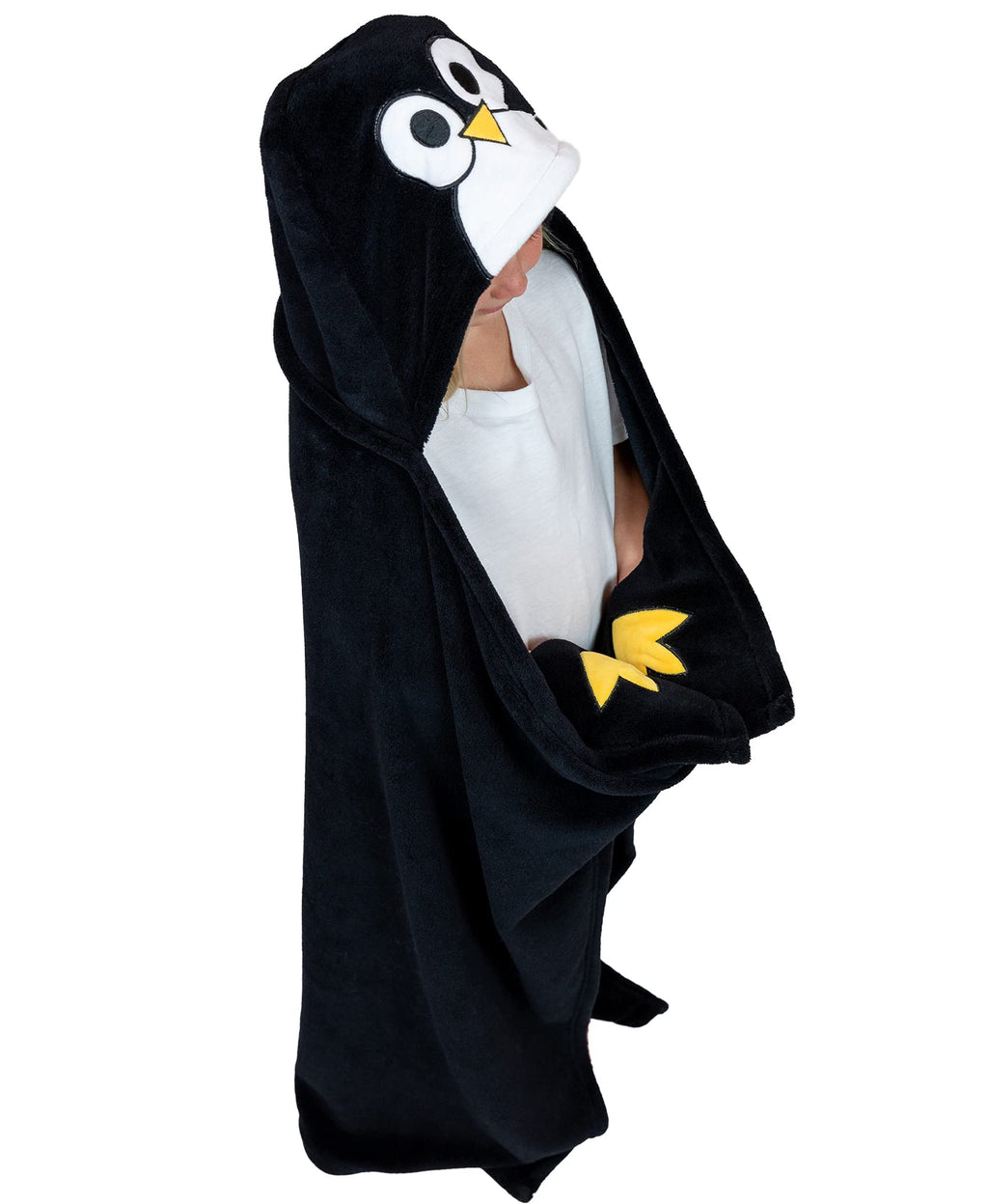Lazy One Wearable Hooded Blanket for Kids, Animal Hooded Blanket (Bigfoot)