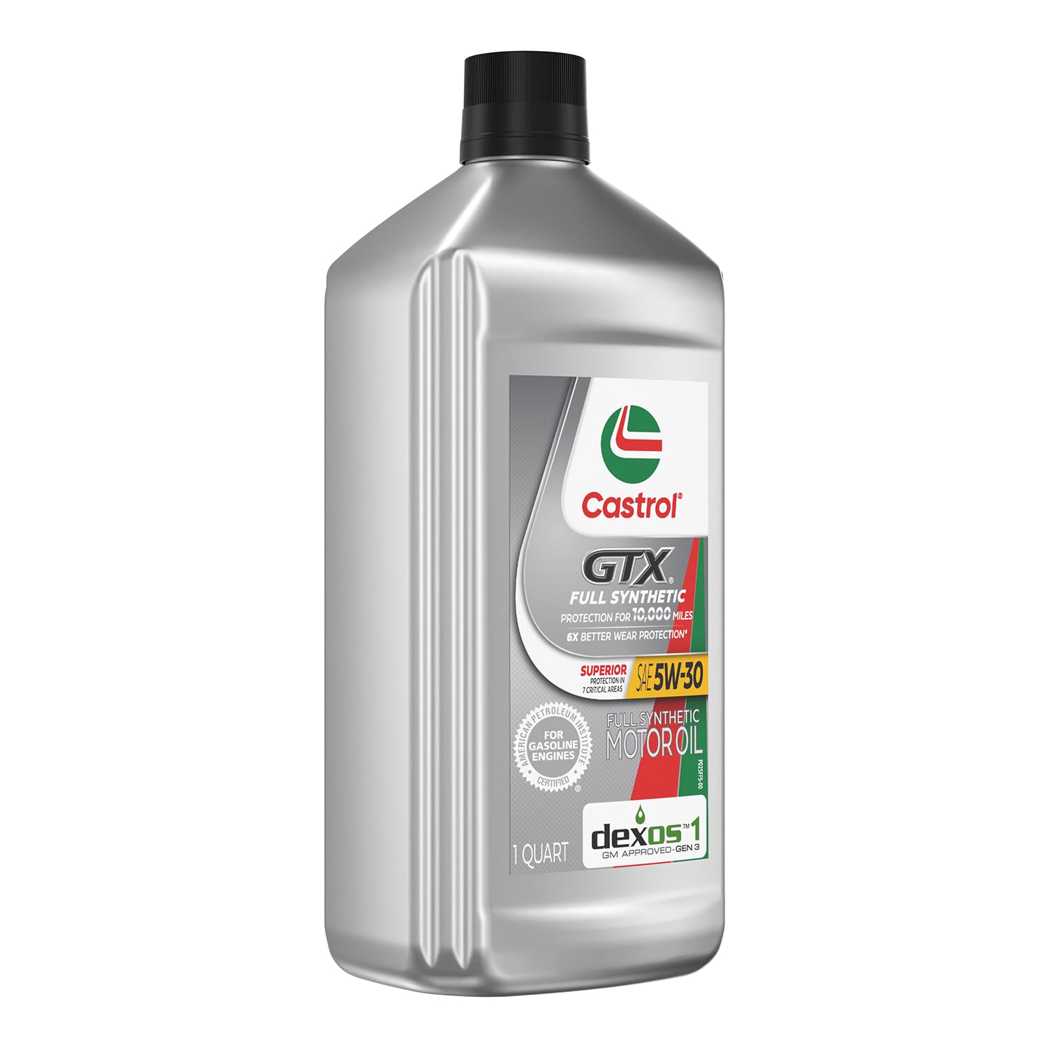 Castrol GTX Full Synthetic 5W-30 Motor Oil, 1 Quart, Pack of 6