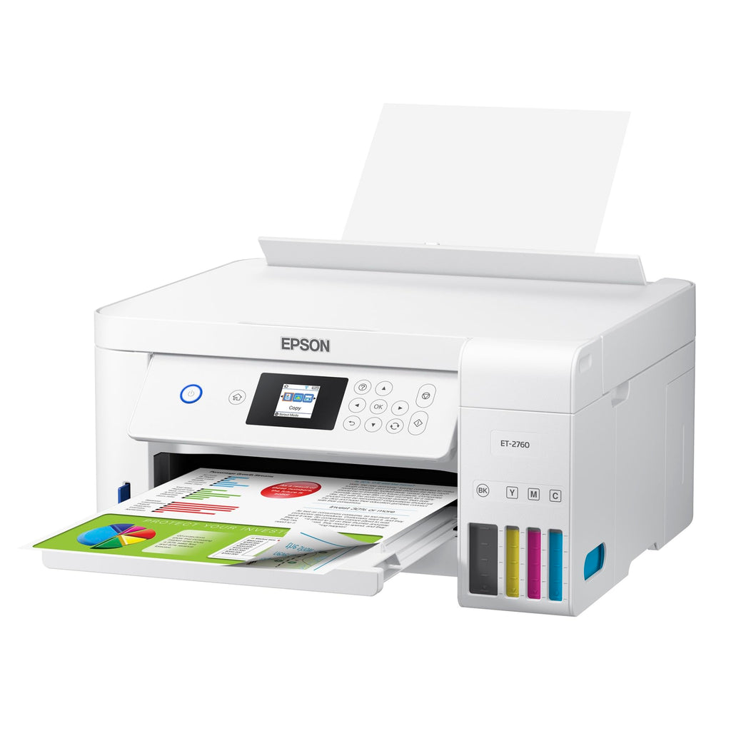 Epson EcoTank ET-2760 Wireless Color All-in-One Cartridge-Free Supertank Printer with Scanner and Copier