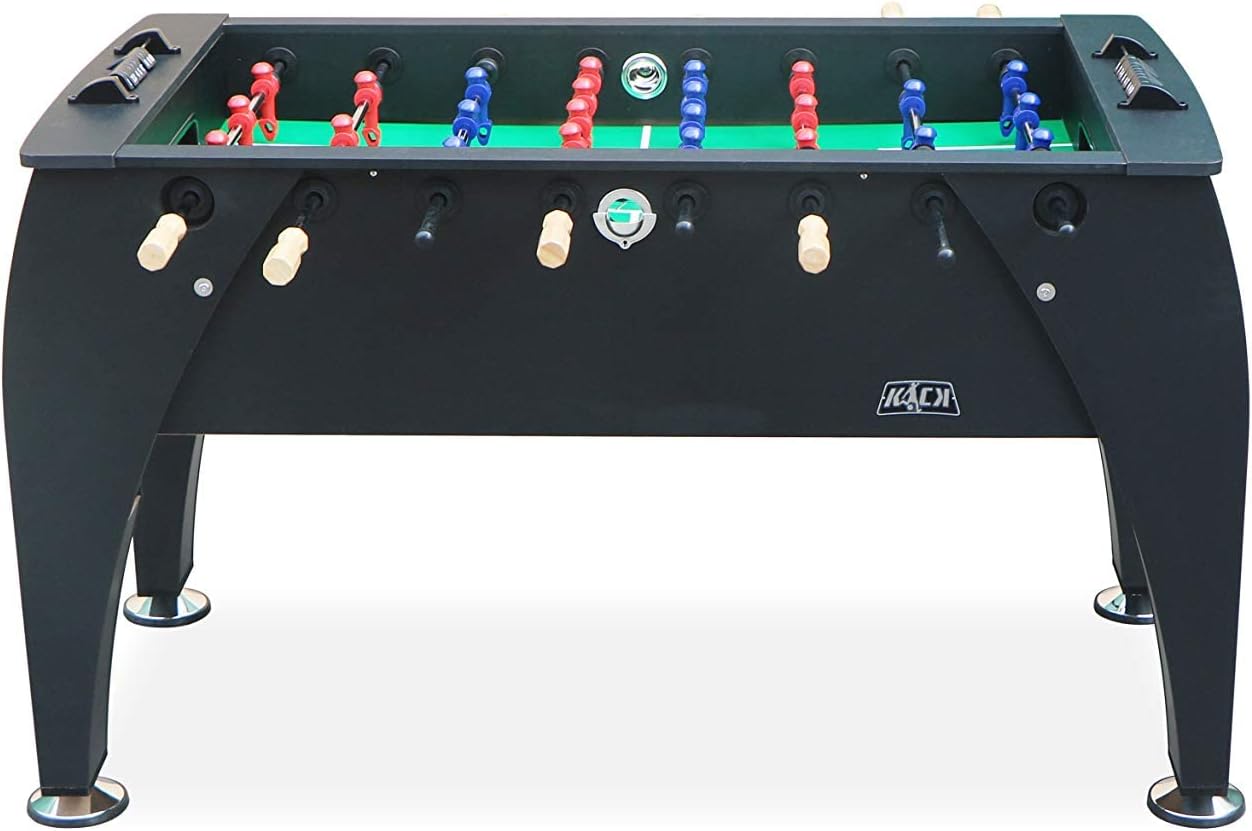 KICK Legend 55" Foosball Table (Jet Black) – Professional Full-Size Indoor Game Table