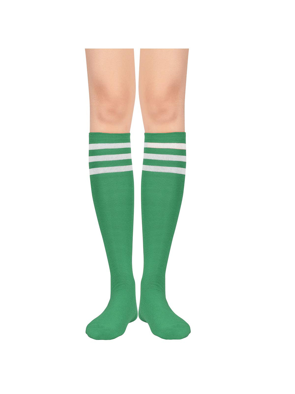 Century Star Knee High Striped Socks for Women - Long Thin Tube Sports Thigh High Socks Tall Stockings
