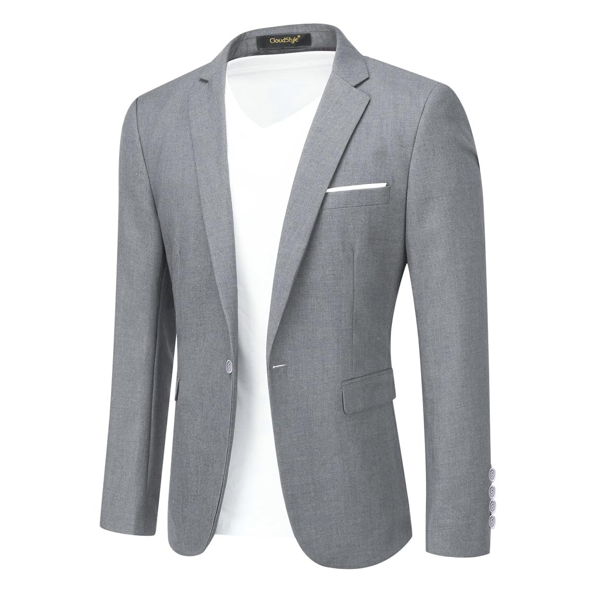 Cloudstyle Men's Suit Jacket One Button Slim Fit Sport Coat Business Daily Blazer