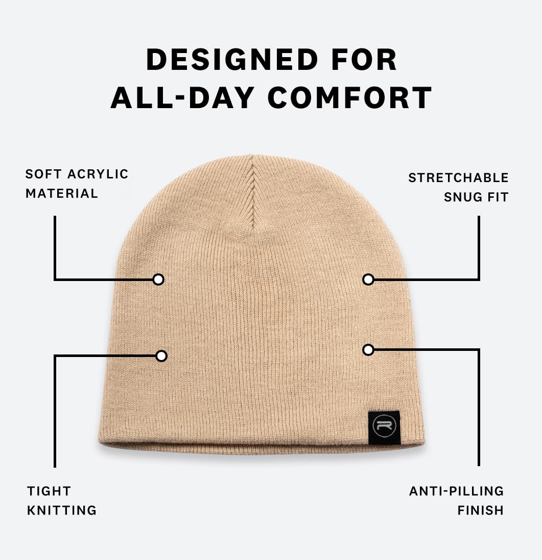 Original Beanie Cap - Soft Knit Beanie Hat - Warm and Durable