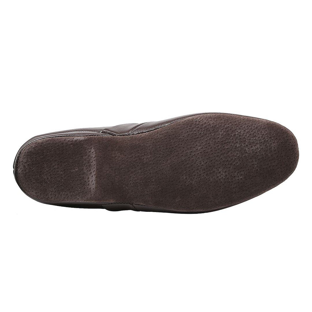 PAMIR Men's Opera Genuine Leather House Slippers | Full back slippers, 100% breathable leather, silent suede outsole, memory foam, hand turned, great gift for him