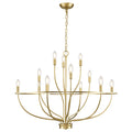 Black Chandelier 6-Light Dining Room Chandelier Kitchen Chandeliers Over Table Round Living Room Chandelier Light Fixture for Bedroom, Kitchen, Foyer