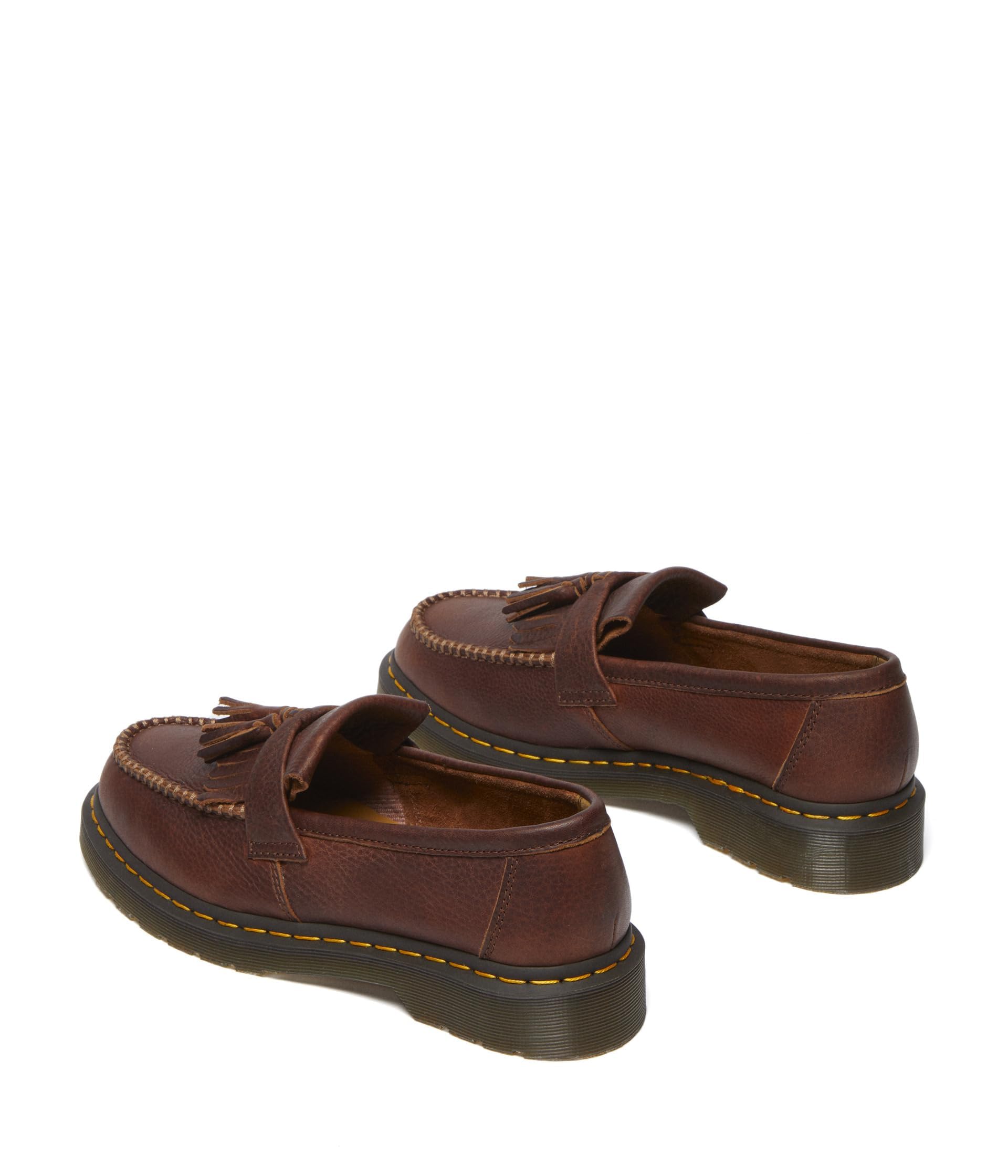 Dr. Martens Unisex Adult Adrian Yellow Stitch Leather Loafers