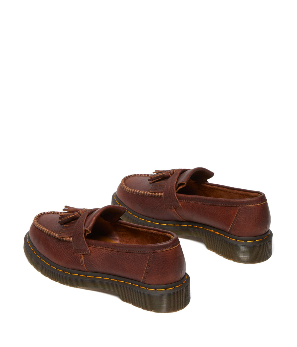 Dr. Martens Unisex Adult Adrian Yellow Stitch Leather Loafers