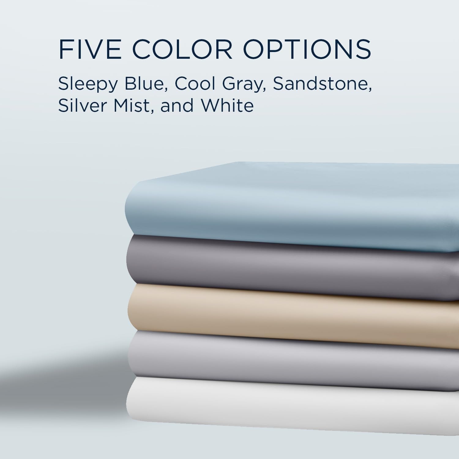 TEMPUR Classic Cotton Sheet Set Cool Gray - Twin