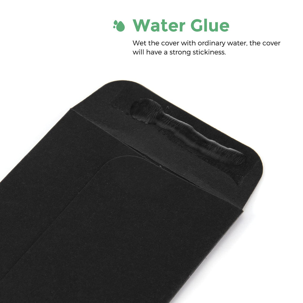 ACSTEP 500 Pack Coin and Small Parts Envelopes #1 Tip Envelope 2-1/4 X3-1/2 Mini Envelope with Gummed Flap for Home, Garden or Office Use(Black)