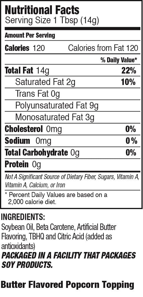 At-The-Movies-Popcorn® Buttery Flavor Popcorn Topping (1 Gallon Includes 1oz Displacemnt Plastic Pump) – Movie Theater Butter Popcorn Oil, Vegan, Gluten Free, Non GMO, Zero Trans Fat, Rich Buttery Taste for Home and Commercial Popcorn Machines