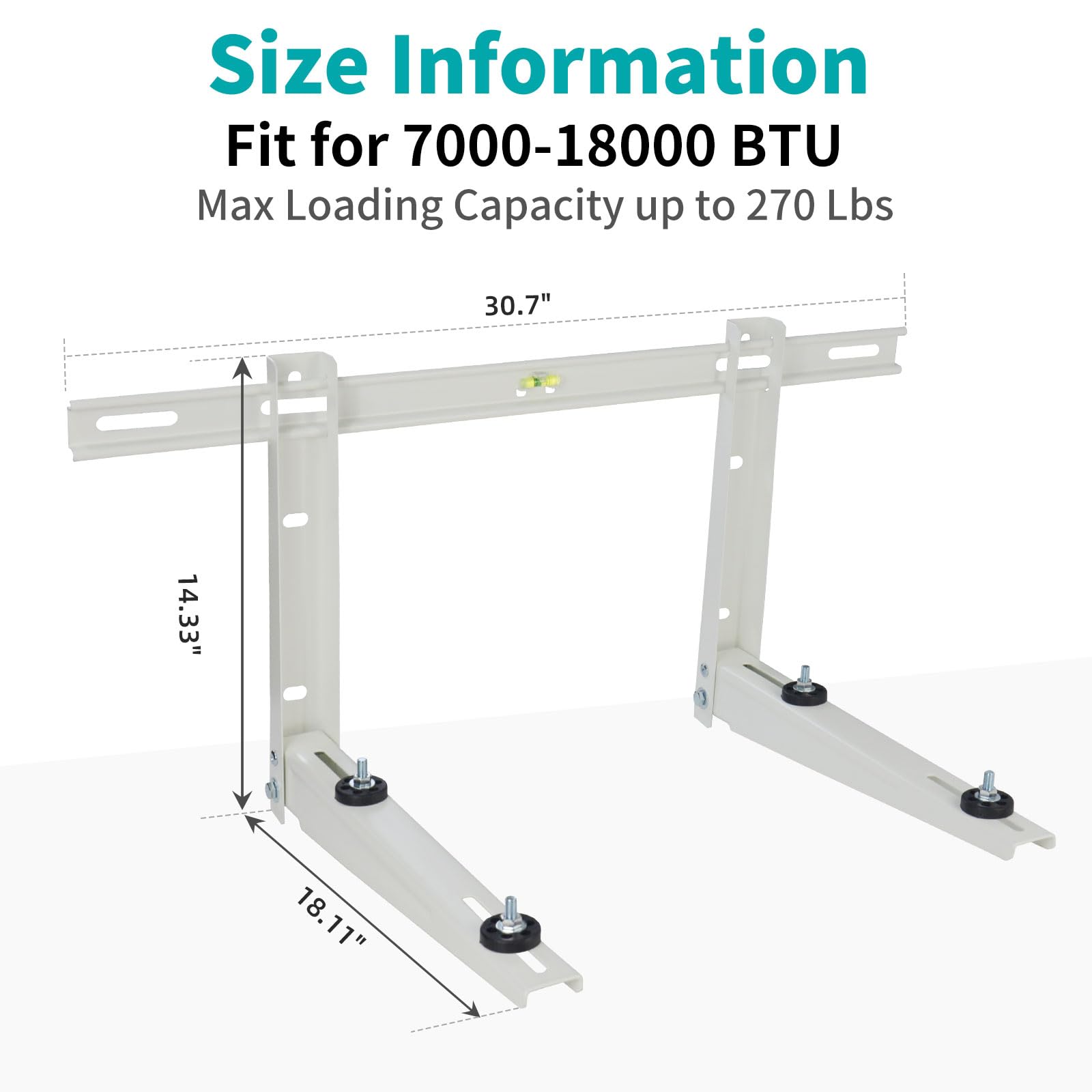 Mini Split Wall Mounting Bracket for 7000-18000 BTU Air Conditioner Heat Pump System Unit,Heavy Duty Foldable mini Split Bracket