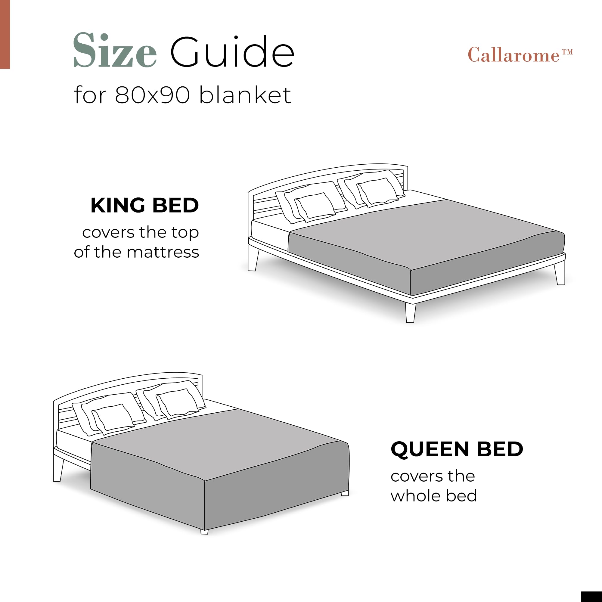 Waterproof Blanket for Bed & Couch Protection, Reddish/Green, 80"x90" | High-Density Heavy-Duty Material – Ultra-Soft & Durable Soft Fleece, Leakproof, Reversible, Silent No-Crinkle Design