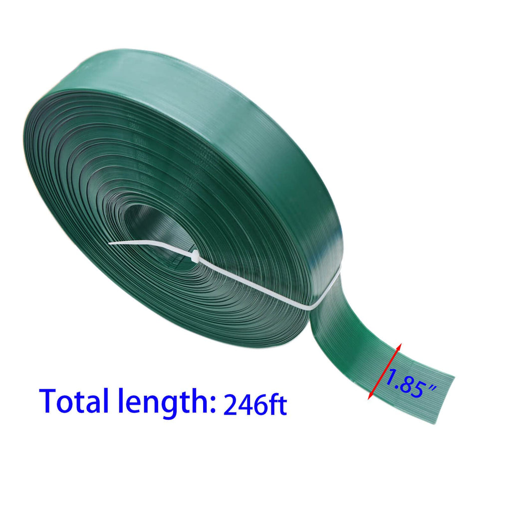 Chain Link Fence Privacy Tape, 246ft x 0.15ft Chain Link Fence Slats, Fence Covering Privacy, Brown (200PCS Button + Puncher Included)