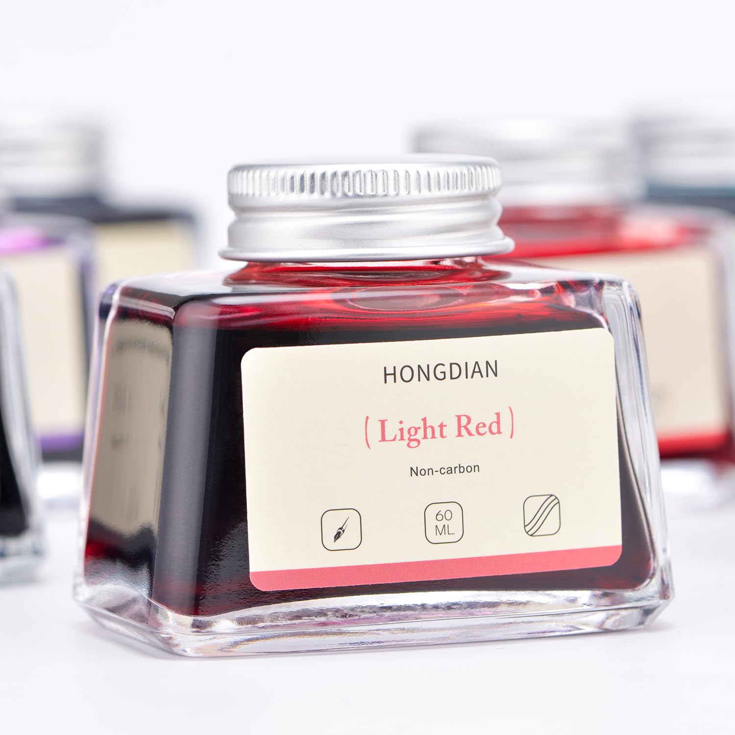 Asvine Hongdian Fountain Pen Bottled Ink Black, 60ml Fountain Pen Bottled Ink, Non Carbon