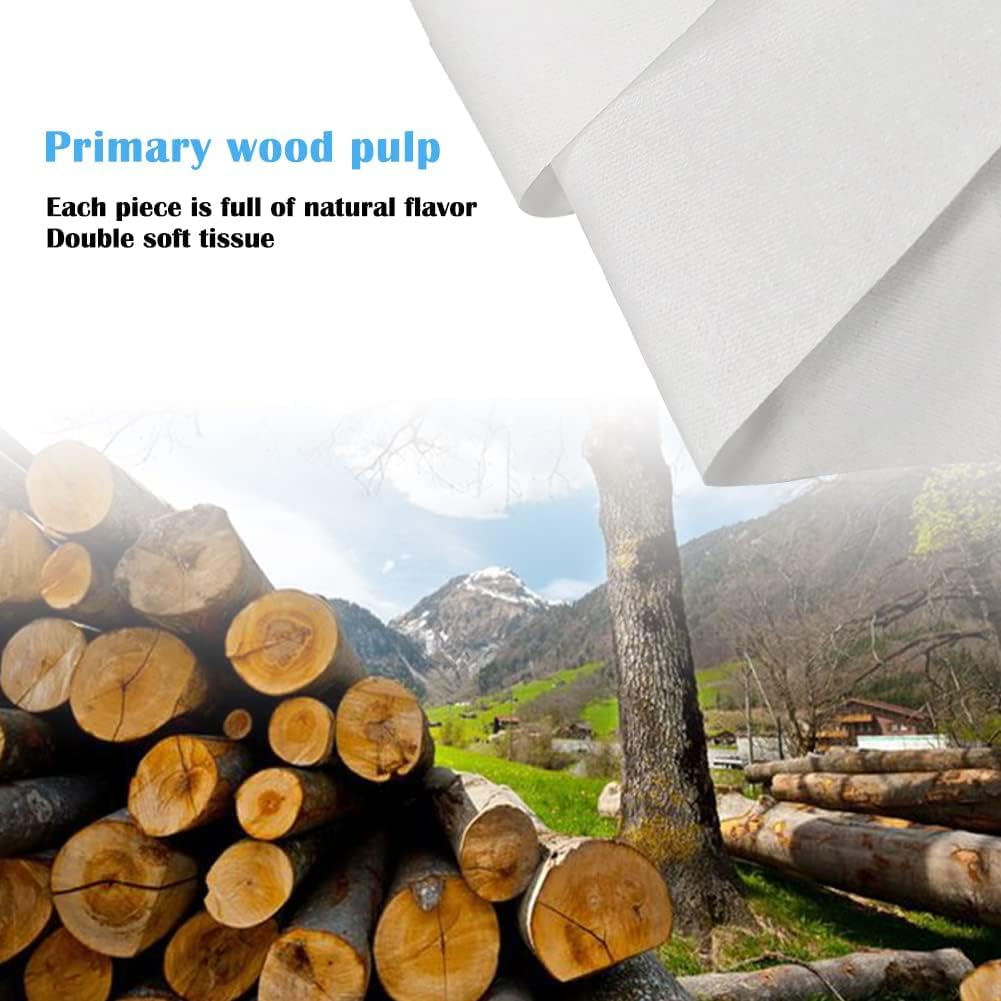 Car Tissue Refills,Facial Napkin Refills for Car Visor tissue holder,300 Sheets, 6 Packs (6 Pack)