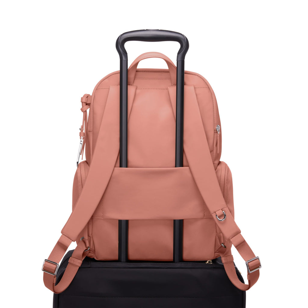 TUMI - Voyageur Celina Backpack - Women's Work and Travel Bag - 16.0" X 10.6" X 6.5" - Holds Up to 16" Laptop - Black & Gold Hardware
