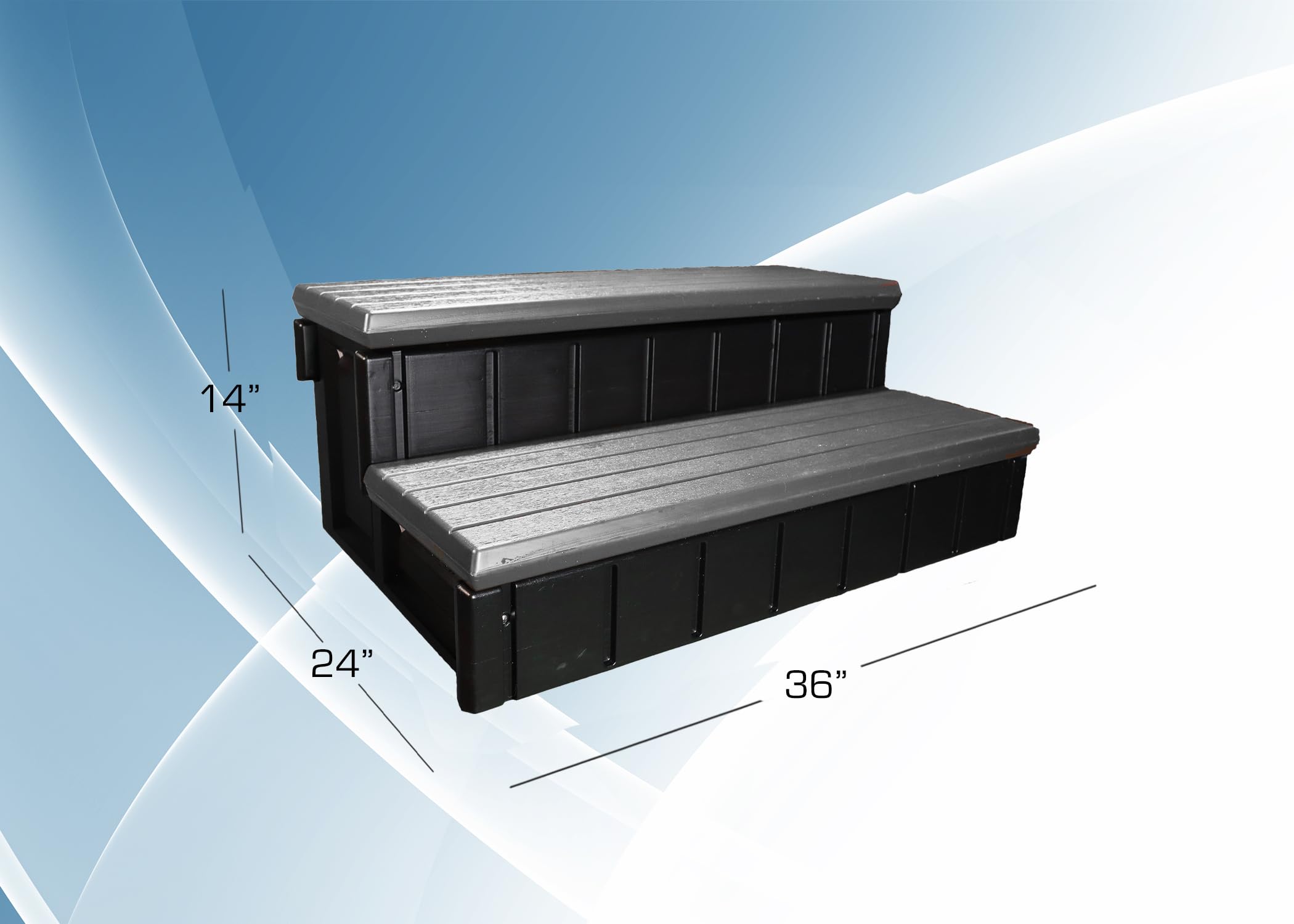 Confer Plastics Storage Step - Black
