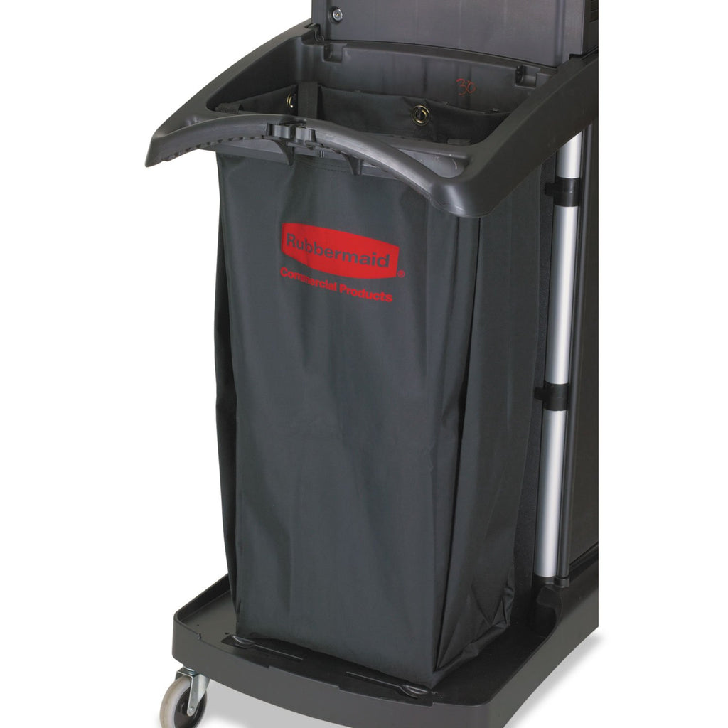 Rubbermaid Commercial Products Cleaning Cart Bag 30-Gallon Yellow Collecting Refuse or Laundry Items Janitorial and Housekeeping Carts Zippered Front