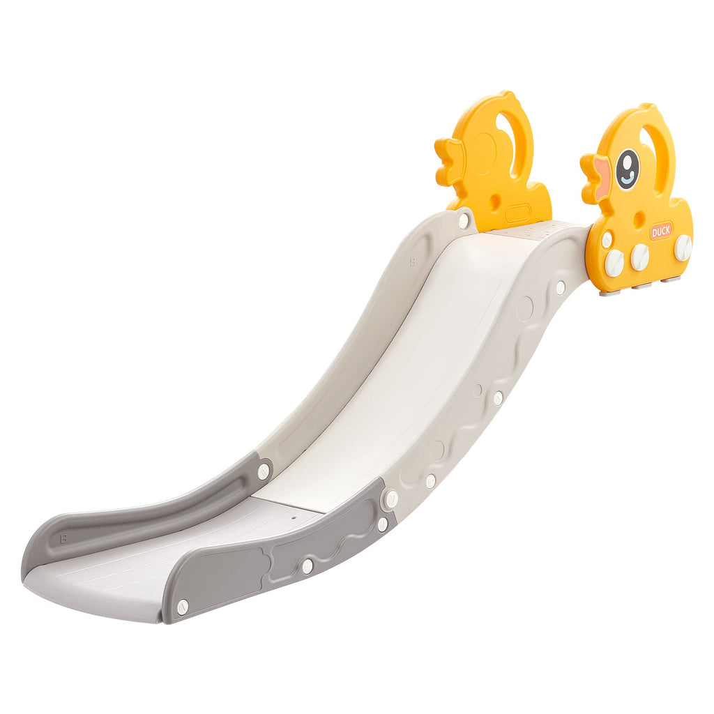 Indoor Kids Baby Couch Slide for Toddler 1-3, Sofa Slide Add-on Attachment for Bed Nugget Playgrounds, with Secure Base Guardrail, Gentle Slope Extended Buffer Zone, Fun Car Design, Blue