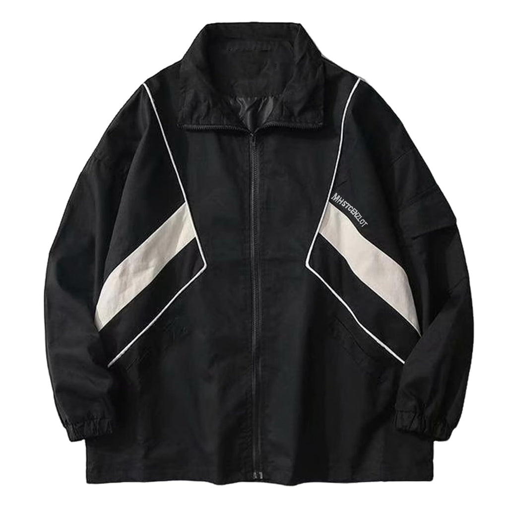 Wyeysyt Women Windbreaker Jacket Y2k Varsity Jackets Oversized Vintage 90s Jacket