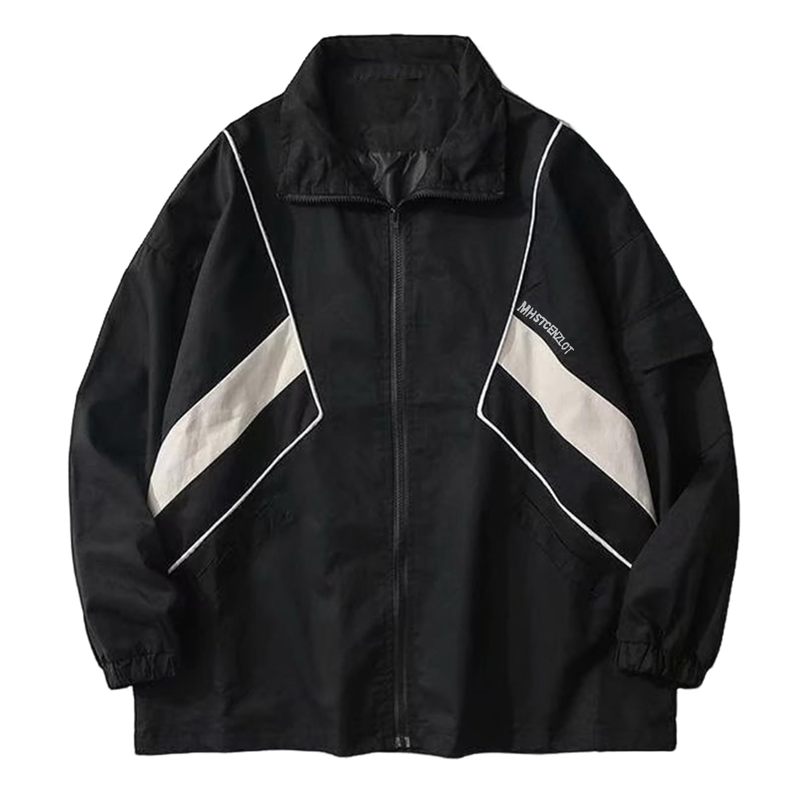 Wyeysyt Women Windbreaker Jacket Y2k Varsity Jackets Oversized Vintage 90s Jacket