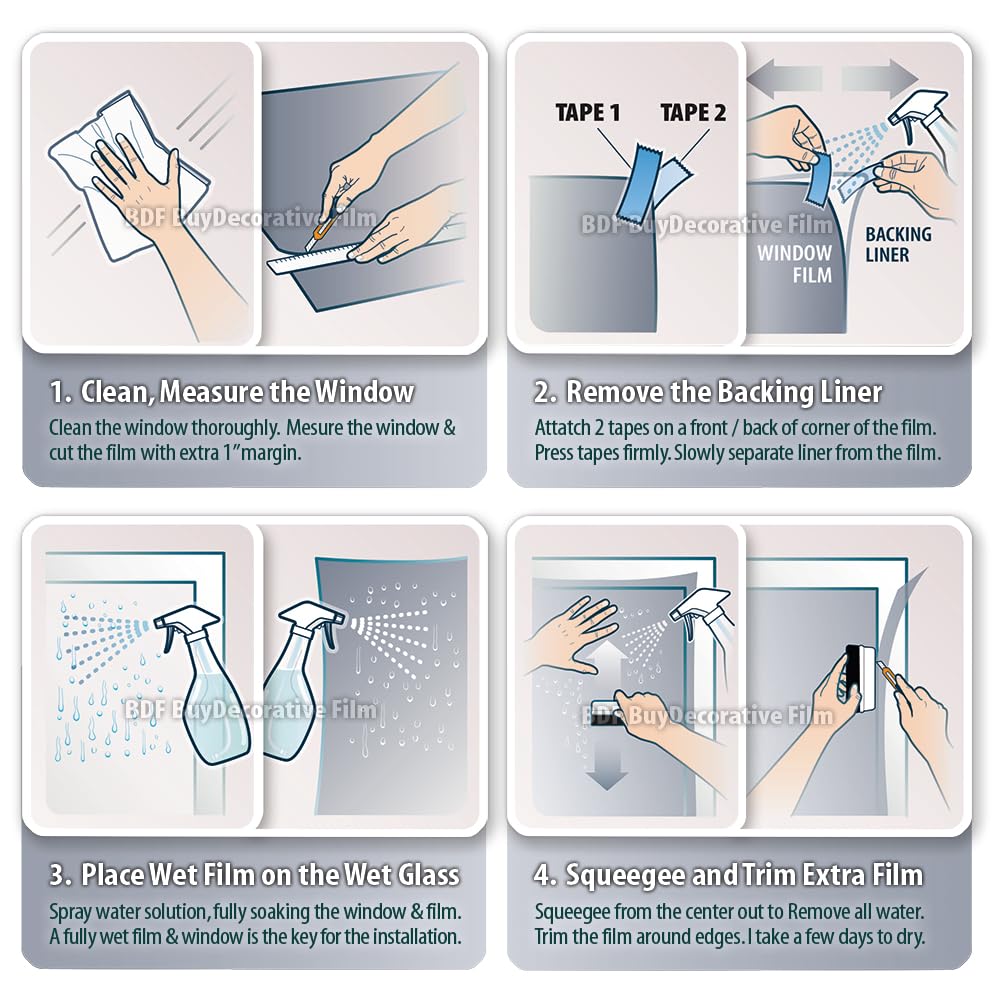 BDF NSN70 Window Film Transparent High Heat Rejection & UV Cut (Very Light) - 12in X 14ft