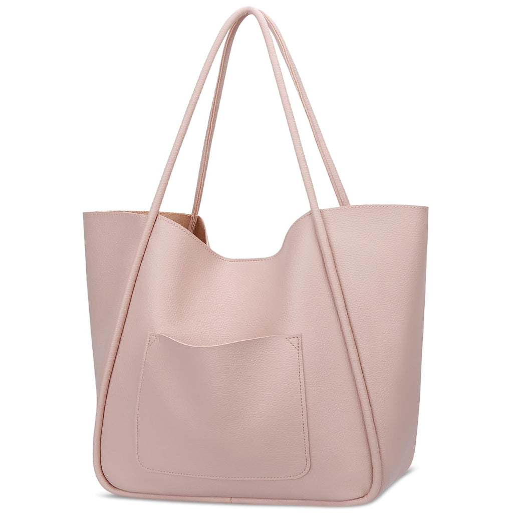KKXIU Tote Bag for Women Vegan Leather Shoulder Purse Large Capacity Travel Bag