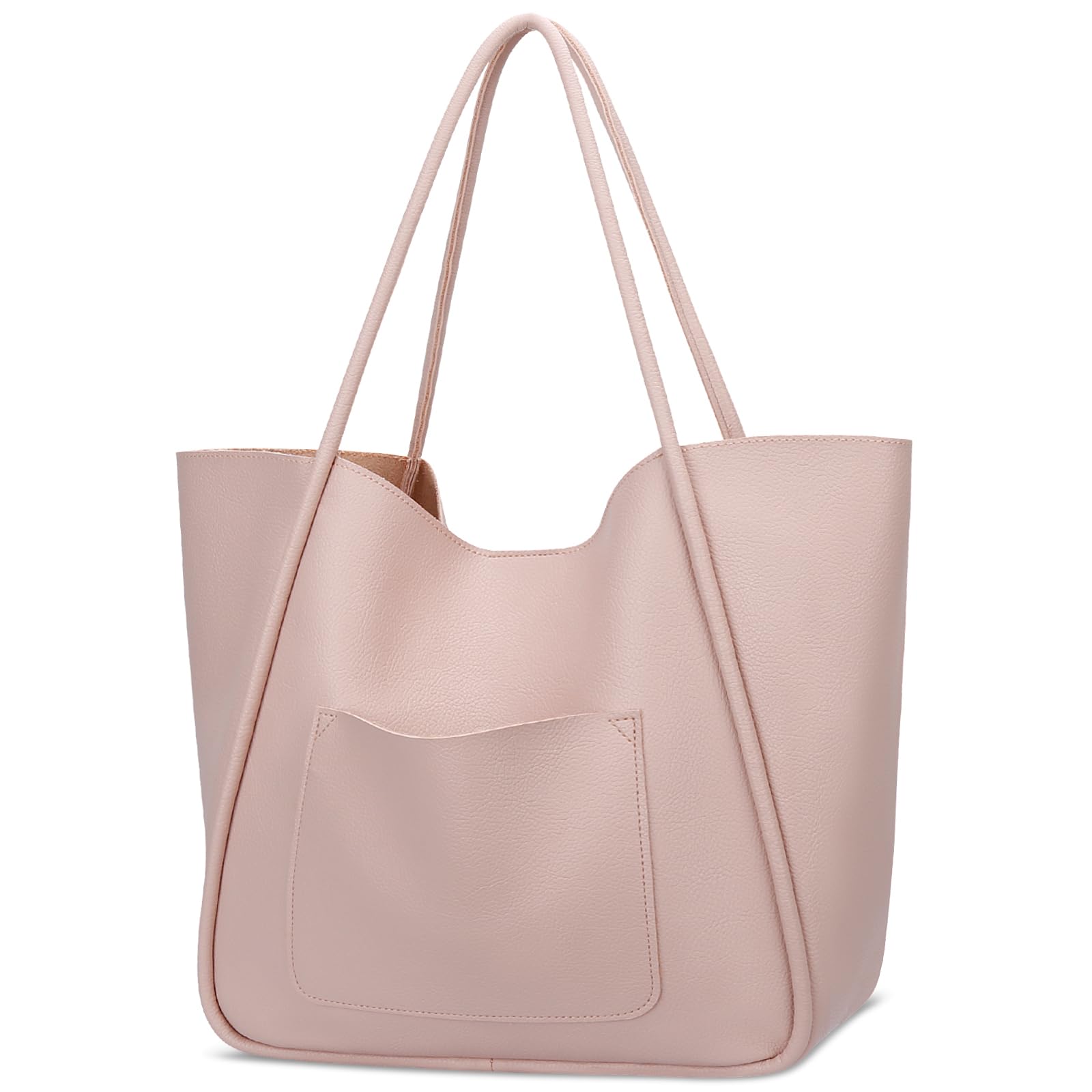 KKXIU Tote Bag for Women Vegan Leather Shoulder Purse Large Capacity Travel Bag