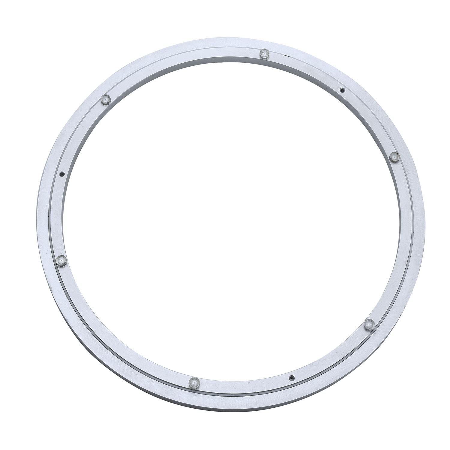 TamBee Aluminum Lazy Susan Heavy Duty Metal Rotating Hardware Turntable Bearing Ring Lazy Susan Base Only (8-Inch Heavy Duty)