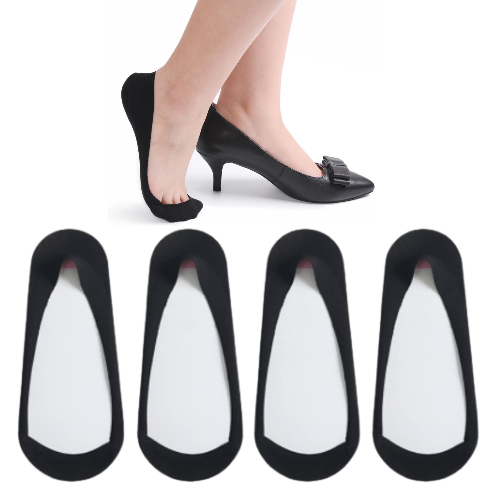 Soxbang Thin Ultra Low Cut No Show Socks in ANY Flats Heels Womens TRULY Non Slip Cotton Liner Socks