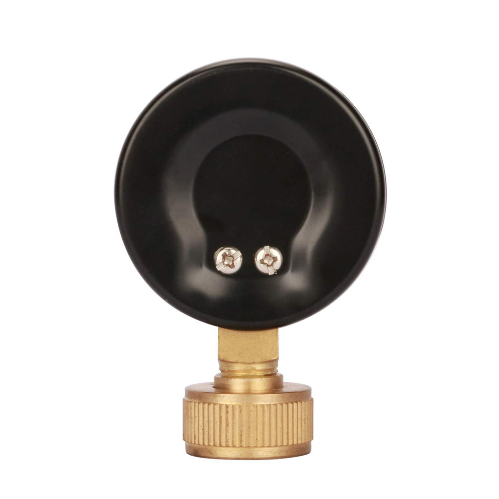 MEASUREMAN 2" Water Pressure Test Gauge, 3/4" Female Hose Thread, 0-200 psi/kpa with Maximum Pressure Memory (Pack of 2)