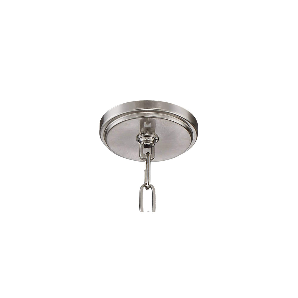 Franklin Iron Works Charleston Satin Nickel Pendant Chandelier 16" Wide Rustic Farmhouse Seeded Clear Glass LED 3-Light Fixture for Dining Room House Foyer Entryway Kitchen Bedroom Living Room