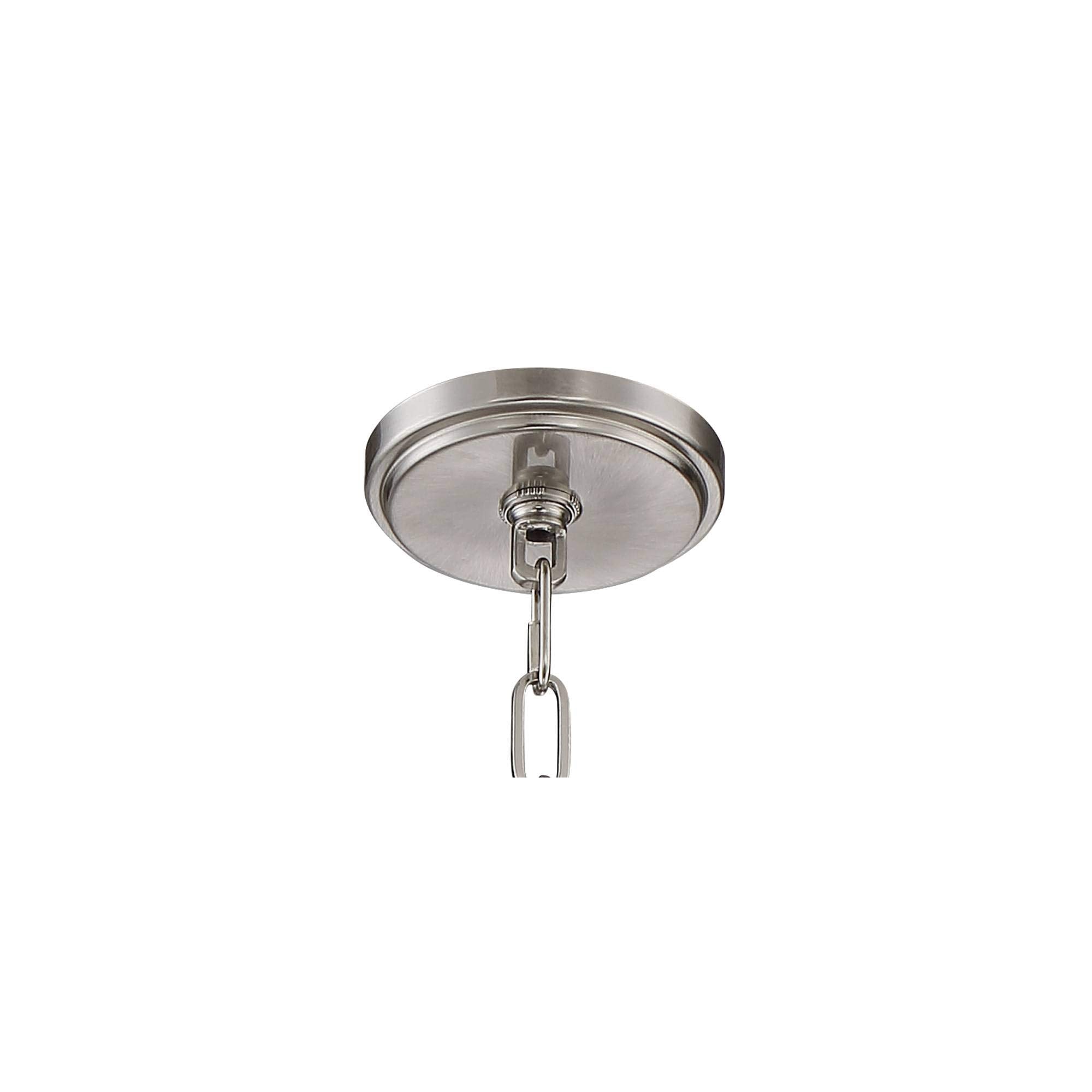 Franklin Iron Works Charleston Satin Nickel Pendant Chandelier 16" Wide Rustic Farmhouse Seeded Clear Glass LED 3-Light Fixture for Dining Room House Foyer Entryway Kitchen Bedroom Living Room