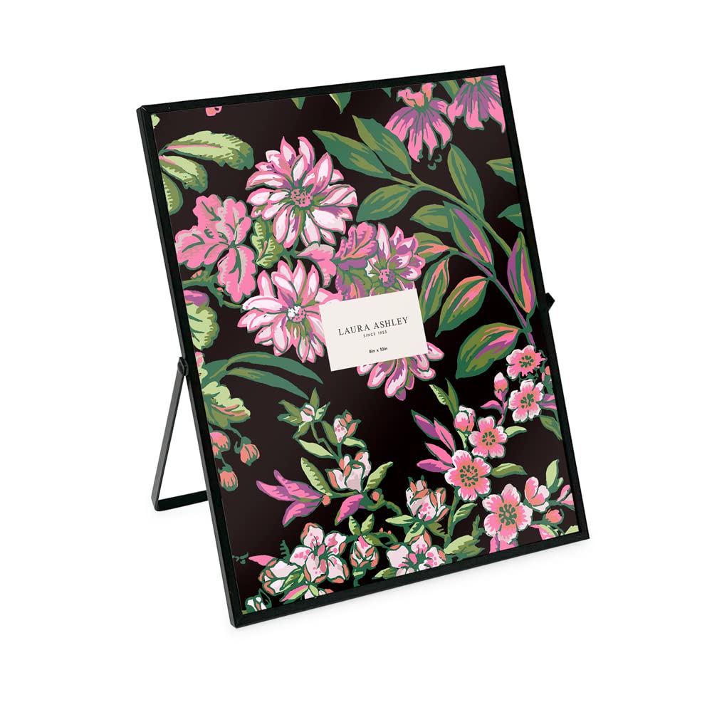Laura Ashley 2x3 Rose Gold Flat Metal Picture Frame (Vertical) with Pull-Out Easel Stand, Made for Tabletop, Counterspace, Shelf and Desk (2x3, Rose Gold)