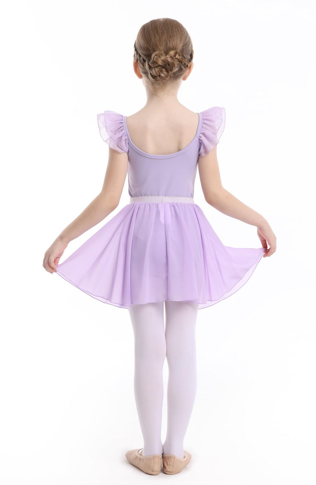 Mecceos Ballet Leotards for Girls Toddler Dance Leotards Short/Long Sleeve Skirt Ballerina Outfits