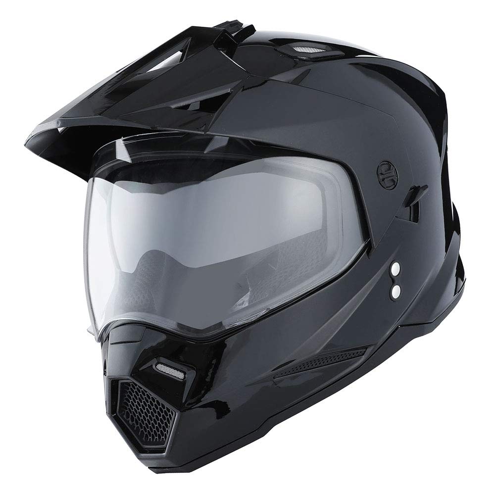 1Storm Dual Sport Motorcycle Motocross Off Road Full Face Helmet Dual Visor: HF802