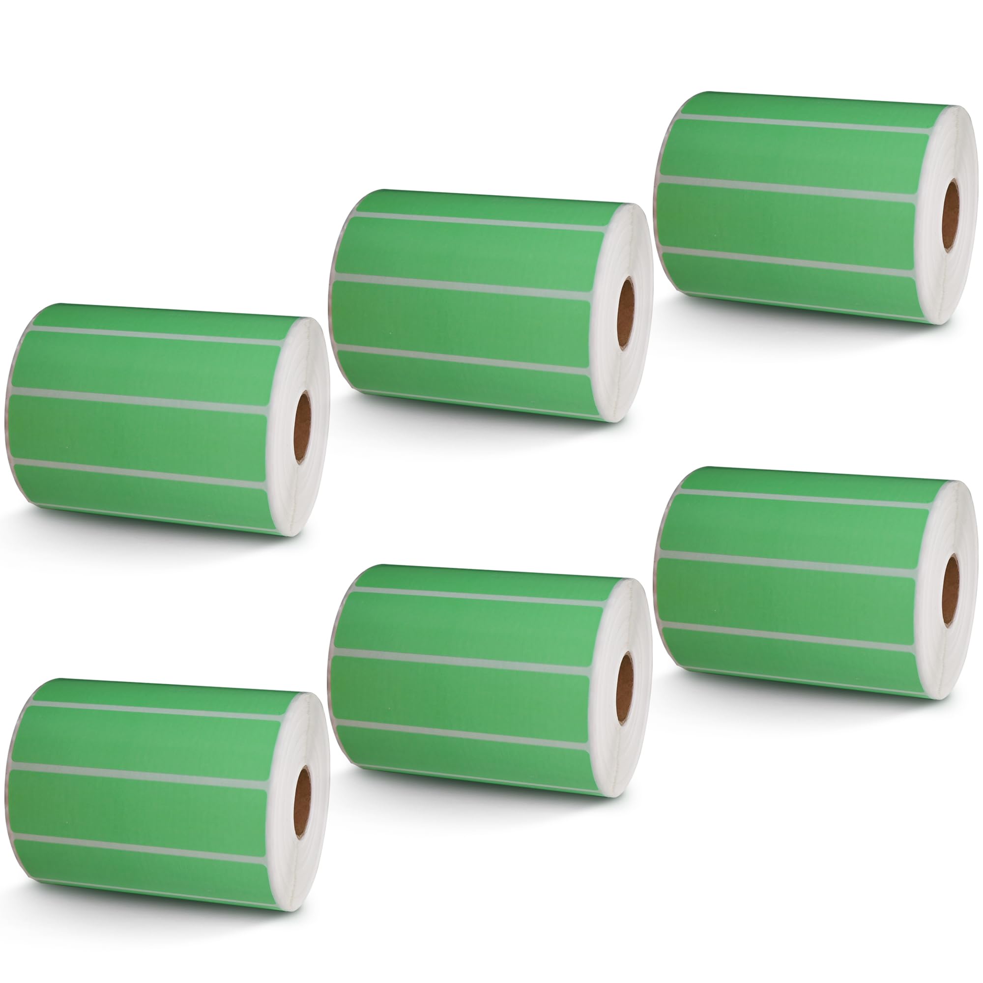 BETCKEY - 1" x 0.5" Small Labels Compatible with Zebra & Rollo Label Printer, Premium Adhesive & Perforated[Light Blue, 6 Rolls, 14580 Labels]