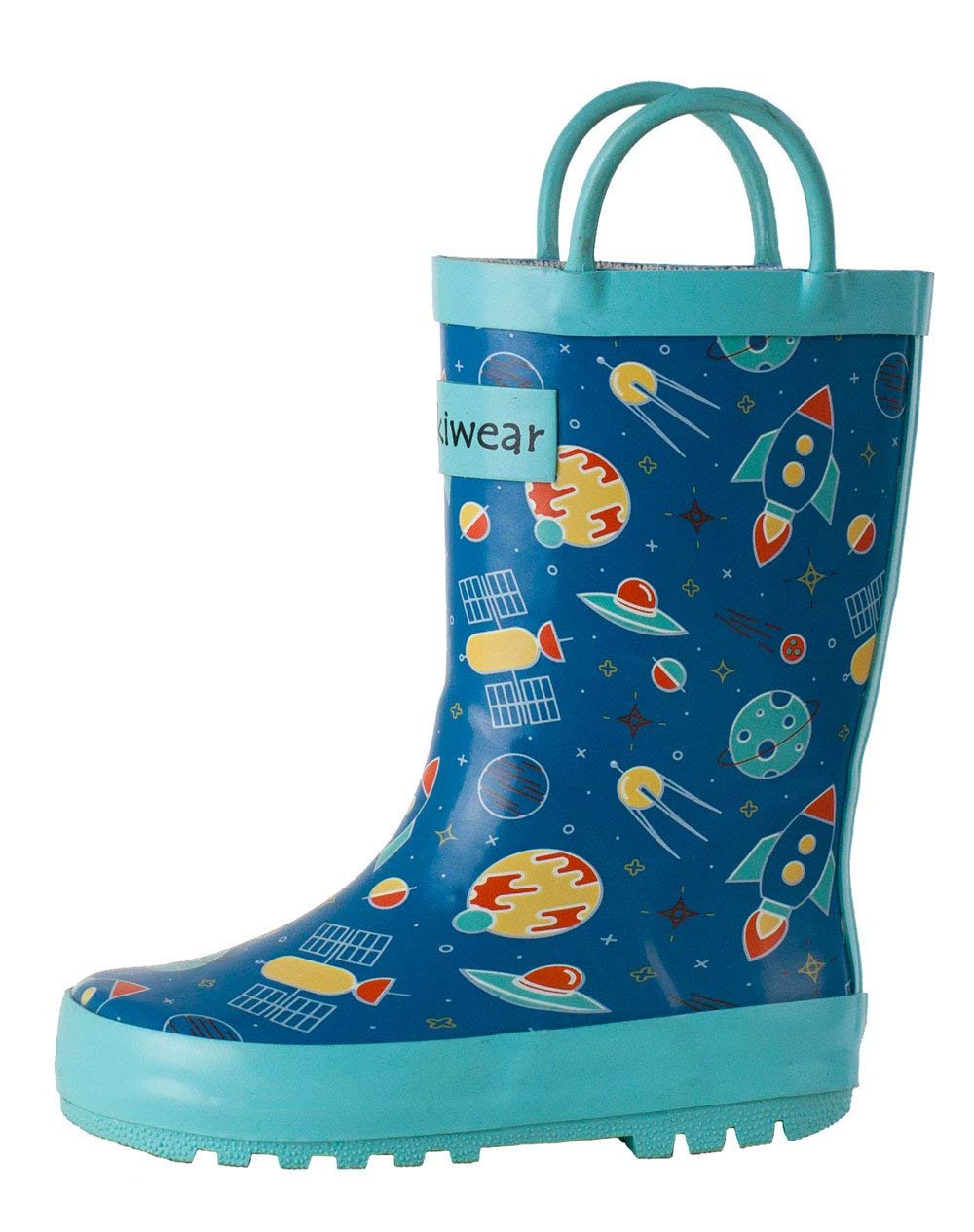 OAKI Toddler Rain Boots - Perfect Kids Rain Boots for Any Weather - Durable Rubber Baby Rain Boots Keep Little Feet Dry, Lightweight Waterproof with Easy-on Handle