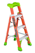 Louisville Ladder 4-foot Fiberglass Cross Step Ladder, 300-Pound Load Capacity, Type IA, FXS1504